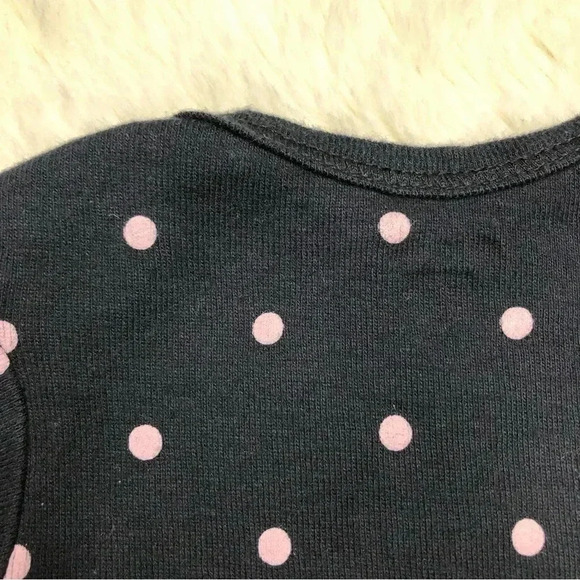 Gerber Onesie Diaper Shirt  Polka Dots Black / Pink Size Newborn - Picture 15 of 16